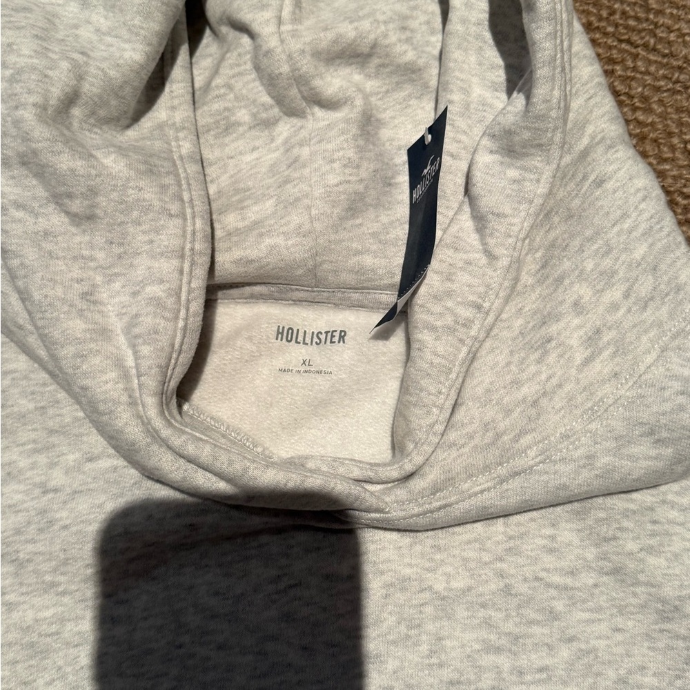 🩶Hollister Light Gray Hoodie🩶 *BRAND NEW* - Picture 3 of 4